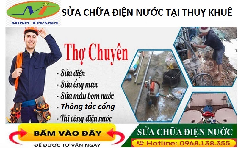 Sửa chữa điện nước tại Thuỵ Khuê