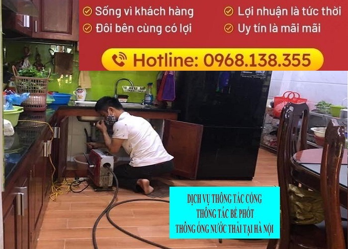 dịch vụ thông tắc cống tại nhà ở chuyên nghiệp của Minh Thanh