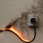 Tại sao ổ điện bị cháy và có mùi khét?