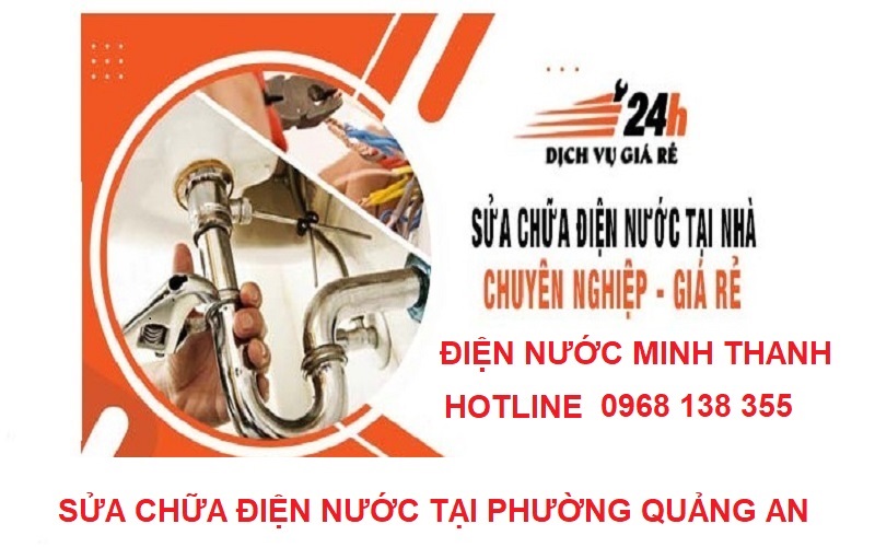 sửa chữa điện nước tại phường Quảng An