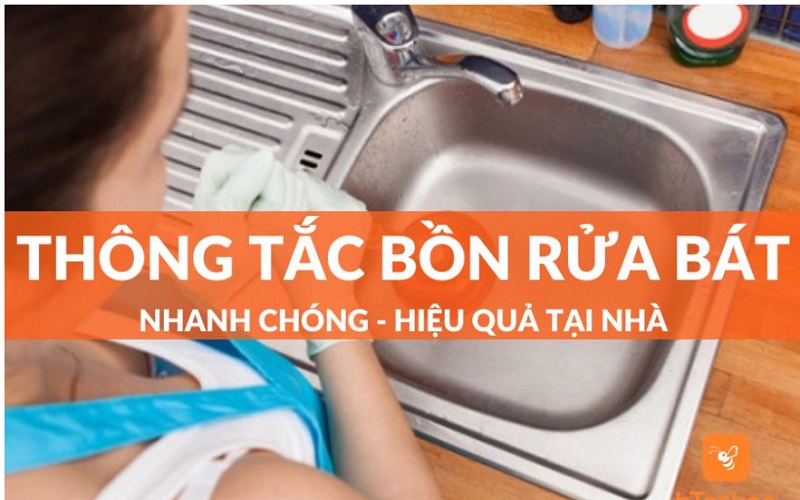 Thông tắc chậu rửa bát Hà Nội giá rẻ