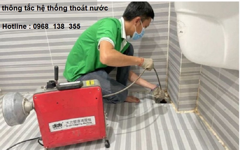 Thông tắc hệ thống thoát nước tại Phương Canh