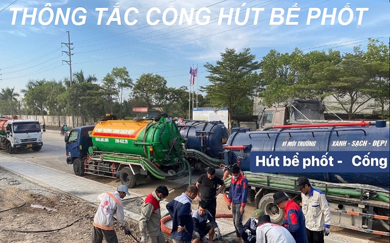 Thông tắc cống hút bể phốt