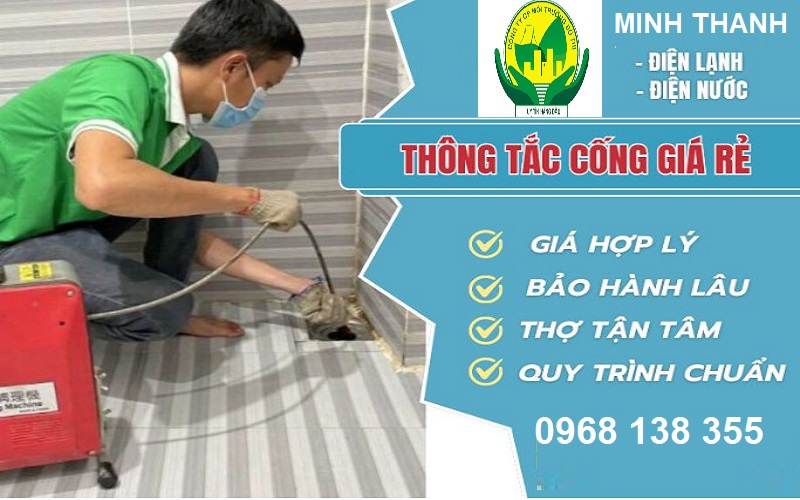 thông tắc cống tại Minh Thanh nhanh chóng giá rẻ