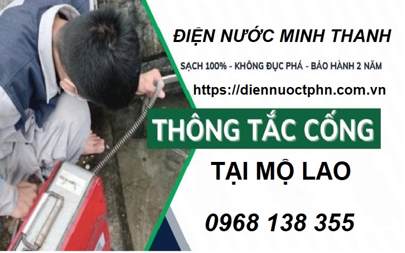 Thông tắc cống tại Mộ Lao