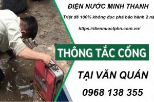 Thông tắc cống tại Văn Quán – Gọi – 0968 138 355