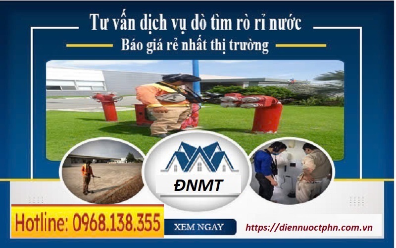 dò tìm ống nước rò rỉ tại Ba Đình