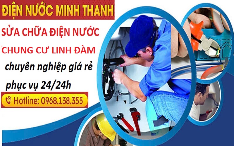 sửa chữa điện nước ở chung cư Linh Đàm