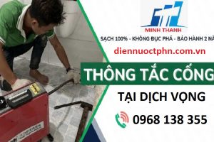 Thông tắc cống tại Dịch Vọng