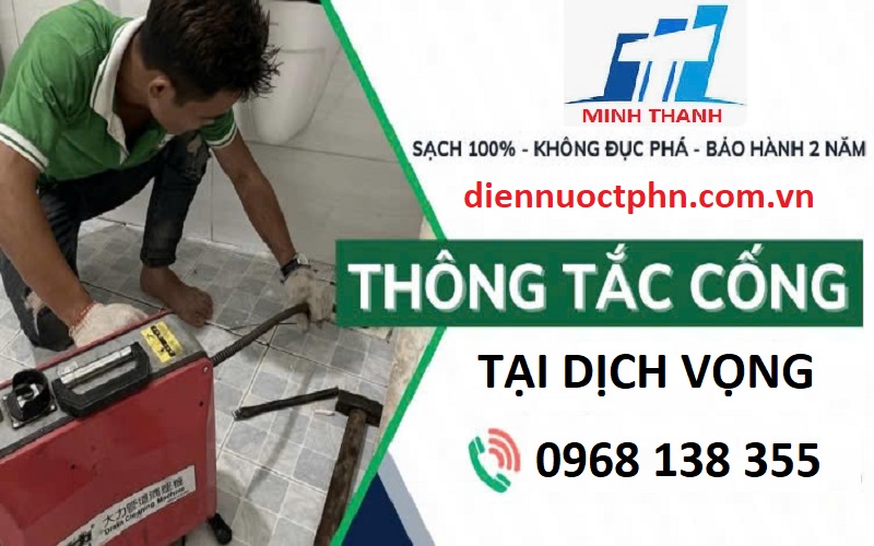 thông tắc cống tại dịch vọng